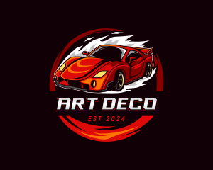 Car Racing Automotive  logo design