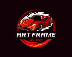 Car Racing Automotive  logo design