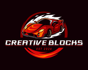 Car Racing Automotive  logo design