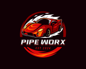 Car Racing Automotive  logo design