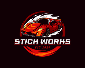 Car Racing Automotive  logo design