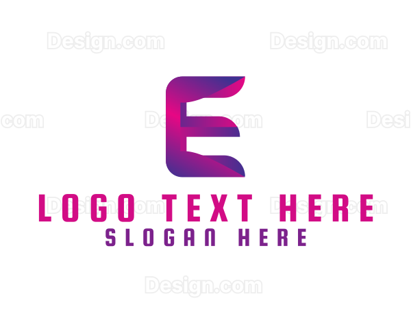 Generic Modern Tech Letter E Logo