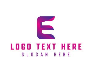 Generic Modern Tech Letter E logo design