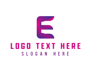 Generic Modern Tech Letter E Logo