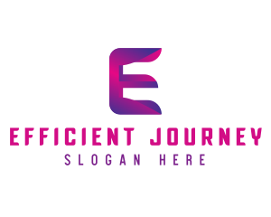 Generic Modern Tech Letter E logo design