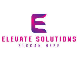 Generic Modern Tech Letter E logo design