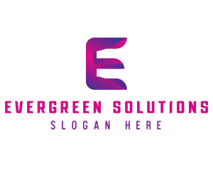 Generic Modern Tech Letter E logo design