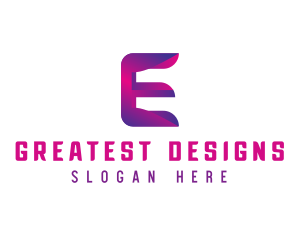 Generic Modern Tech Letter E logo design