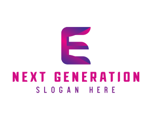 Generic Modern Tech Letter E logo design