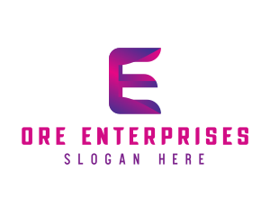 Generic Modern Tech Letter E logo design