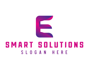 Generic Modern Tech Letter E logo design