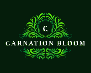 Floral Garden Crest logo design