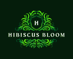 Floral Garden Crest logo design