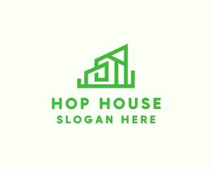 House Building Construction logo design