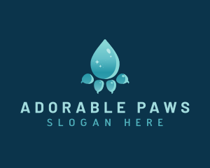 Pet Paw Groomer logo design