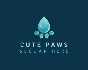 Pet Paw Groomer logo design