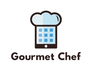 Chef Hat Mobile Apps logo design