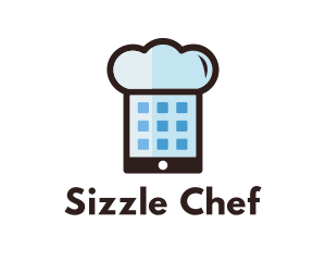 Chef Hat Mobile Apps logo design