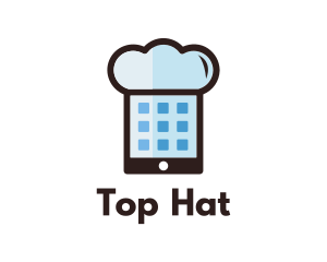 Chef Hat Mobile Apps logo design