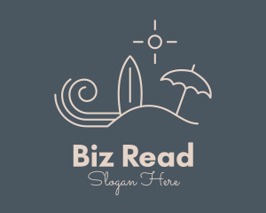 Beach Island Surf Resort logo design