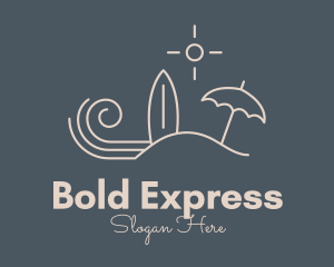 Beach Island Surf Resort logo design