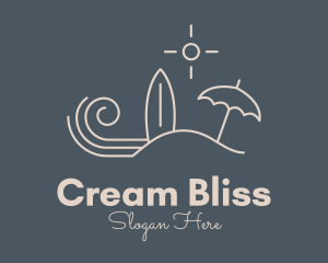 Beach Island Surf Resort logo design