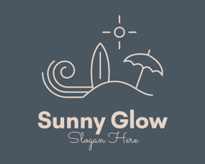 Beach Island Surf Resort logo design