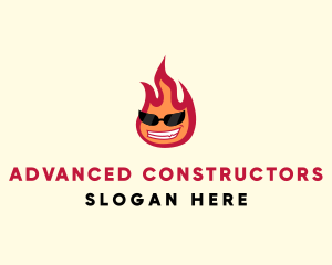 Hot Burning Flame logo design