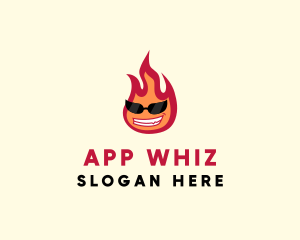 Hot Burning Flame logo design