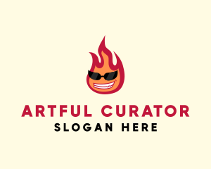 Hot Burning Flame logo design