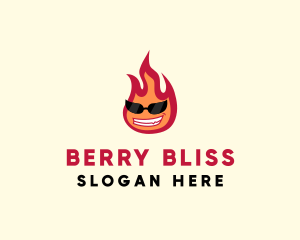 Hot Burning Flame logo design