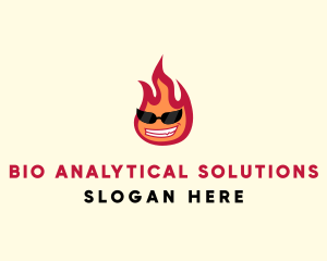 Hot Burning Flame logo design