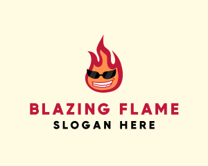 Hot Burning Flame logo design