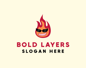 Hot Burning Flame logo design