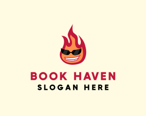 Hot Burning Flame logo design