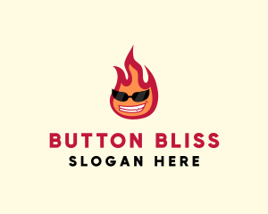 Hot Burning Flame logo design