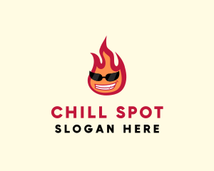 Hot Burning Flame logo design