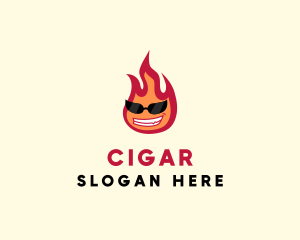 Hot Burning Flame logo design