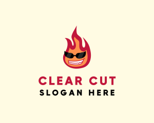 Hot Burning Flame logo design