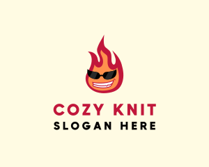 Hot Burning Flame logo design