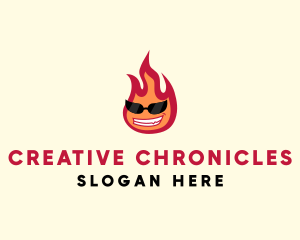 Hot Burning Flame logo design