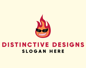 Hot Burning Flame logo design