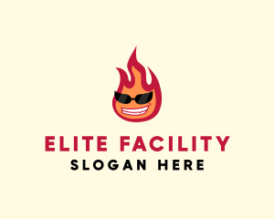 Hot Burning Flame logo design