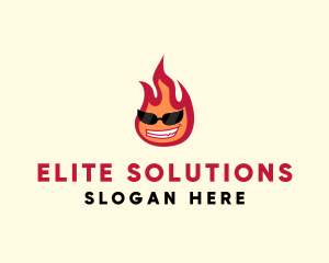 Hot Burning Flame logo