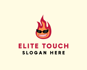 Hot Burning Flame logo design