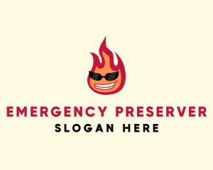 Hot Burning Flame logo design