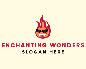 Hot Burning Flame logo design