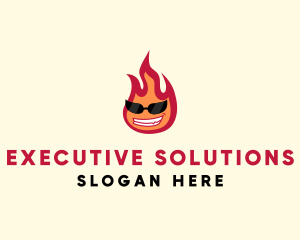 Hot Burning Flame logo design