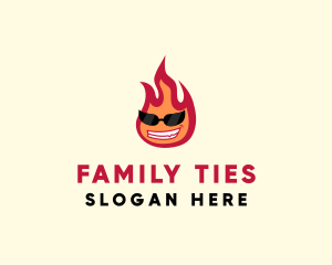 Hot Burning Flame logo design