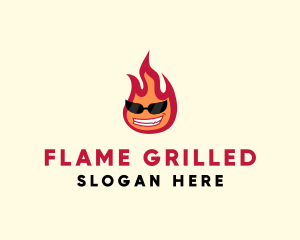 Hot Burning Flame logo design